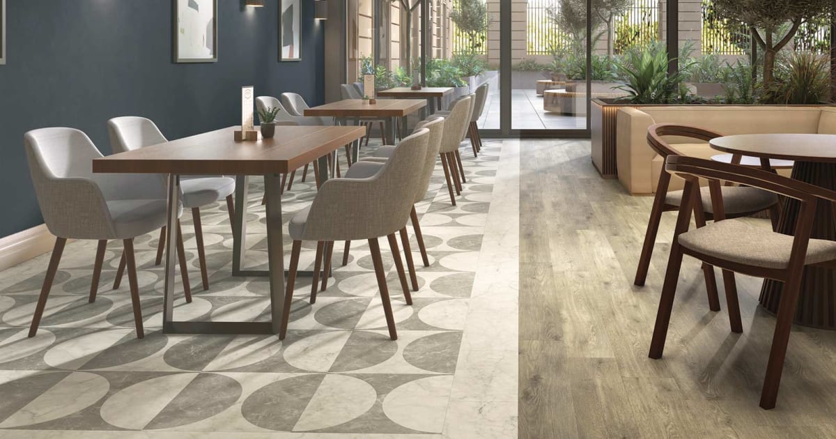 Lune Large DC563 | An LVT Design floor for Commercial spaces
